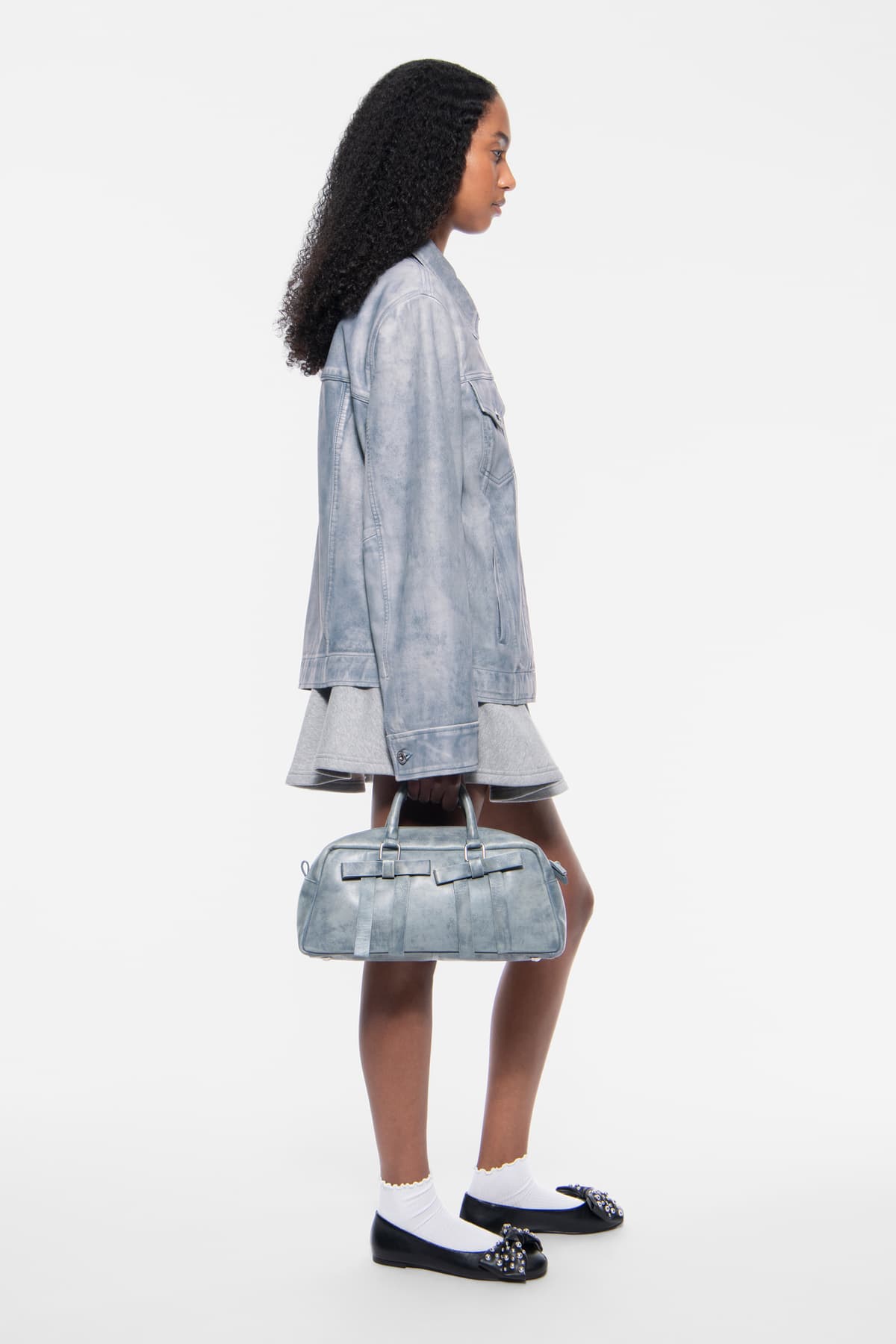 STAND STUDIO | Disa Jacket - Lamb Nappa Leather - Denim Blue - Womens ...